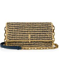 Christian Louboutin - Bettina Raffia Crossbody Bag - Lyst