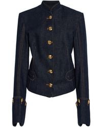 Zimmermann - Rebellion Pirate-Inspired Denim Jacket - Lyst