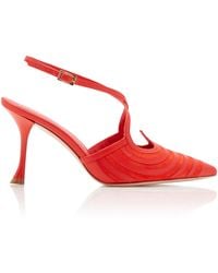 Roger Vivier - I Love Vivier Optical Slingback Leather Pumps - Lyst