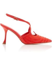Roger Vivier - I Love Vivier Optical Slingback Leather Pumps - Lyst