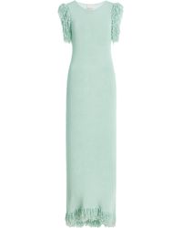 Paris Georgia Basics - Fringe Cotton Maxi Dress - Lyst