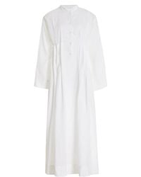 Bondi Born - Nikko Pleated Organic Linen Maxi Dress - Lyst