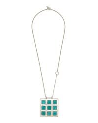 Julietta - Exclusive Sabine Rhodium-plated Magnesite Necklace - Lyst