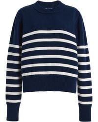 With Nothing Underneath - Exclusive Devon Striped Cotton Sweater - Lyst