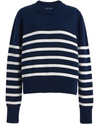 With Nothing Underneath - Exclusive Devon Striped Cotton Sweater - Lyst