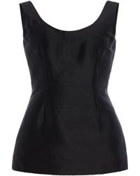 The Row - Emeric Sculpted Silk Shantung Top - Lyst