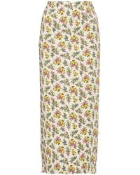 Dolce & Gabbana - Print Knitted Midi Skirt - Lyst