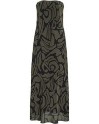 Matteau - Bias Column Organic Silk Midi Dress - Lyst