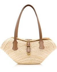 Dolce & Gabbana - Woven Raffia Shoulder Bag - Lyst