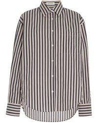 Frankie Shop - Lui Oversized Textured Cotton-blend Shirt - Lyst