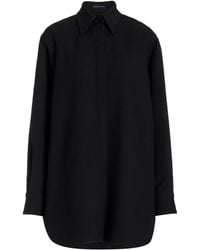 Brandon Maxwell - The Phillipa Wool-blend Shirtdress - Lyst
