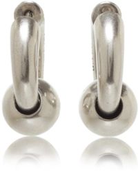 Balenciaga - Mega Silver-tone Hoop Earrings - Lyst
