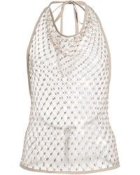 Lemaire - Fishnet Halter Top - Lyst