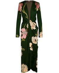 Johanna Ortiz - Oasis Draped Midi Dress - Lyst