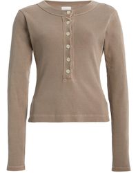Citizens of Humanity - Varra Cotton Henley Top - Lyst