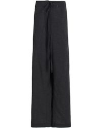 The Row - Argent Oversized Silk-cotton Pants - Lyst