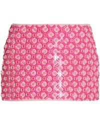 Miu Miu - Crystal And Sequin-embellished Cady Mini Skirt - Lyst