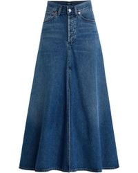 Citizens of Humanity - X Bloom Farm Exclusive Fluid Denim Maxi Skirt - Lyst