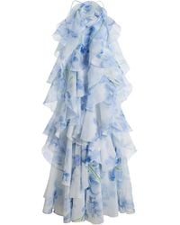 Aje. - Pandorea Layered Floral-Print Chiffon Maxi Dress - Lyst