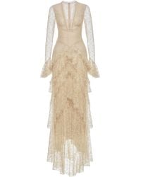 Montsand - Lace Cascade Maxi Dress - Lyst