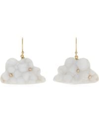 Annette Ferdinandsen - Daydreamer Cloud 18K Diamond And Chalcedony Drusy Earrings - Lyst