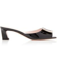 Roger Vivier - Trompette Patent Leather Mules - Lyst