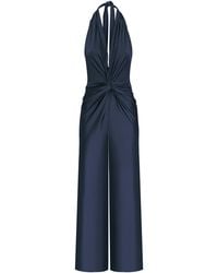 ANDRES OTALORA - Cannaria Gathered Halter Jumpsuit - Lyst