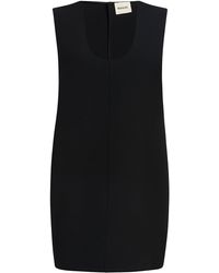 KHAITE - Nyona Double-Faced Crepe Mini Dress - Lyst