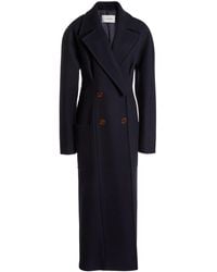 Lanvin - Double-Breasted Cashmere Coat - Lyst