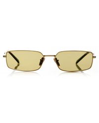 Prada - Square-frame Metal Sunglasses - Lyst