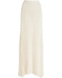 Ulla Johnson - Willa Textured Cotton-Blend Maxi Skirt - Lyst