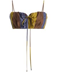 STAUD - Exclusive Sade Silk Top - Lyst