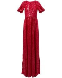 Erdem - Shoulder Draped Sequined Gown - Lyst