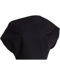 Brandon Maxwell - Exclusive Riviera Asymmetric Draped Satin Cotton Crop Top - Lyst