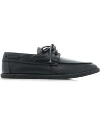 The Row - Novus Leather Boat Shoes - Lyst