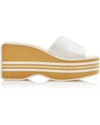 Chloé - Swimming Cool Patent Leather Platform Sandals - Lyst