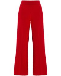High Sport - Exclusive Harry Cotton-Blend Knit Cropped Wide-Leg Pants - Lyst