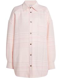 Bottega Veneta - Striped Stretch-crepe Shirt - Lyst