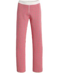 Posse - Micah Gingham Knit Pants - Lyst