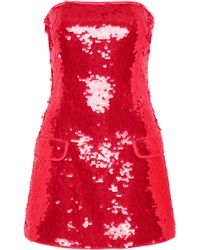 Paris Georgia Basics - Mermaid Sequined Mini Dress - Lyst