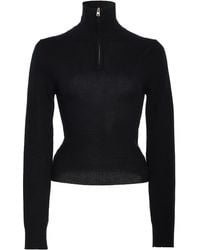 Brandon Maxwell - The Paxton Half-Zip Cashmere Sweater - Lyst