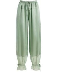Ulla Johnson - Camile Silk Cinched Pants - Lyst