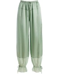 Ulla Johnson - Camile Silk Cinched Pants - Lyst