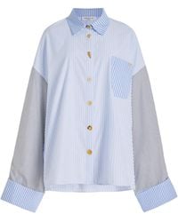 Franchise - Exclusive Joe Oversized Striped Cotton Shirt - Lyst