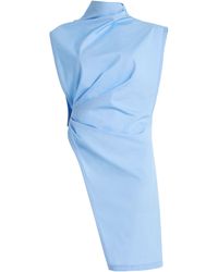 Tolu Coker - Asymmetric Cotton Poplin Blouse - Lyst