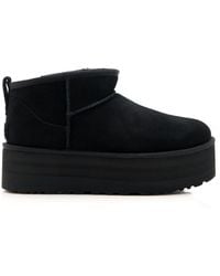 UGG - Classic Ultra Mini Sheepskin Platform Boots - Lyst