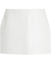 Agolde - Agda Leather Mini Skirt - Lyst