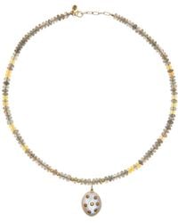Joie - 18K Sapphire Pearl Necklace - Lyst