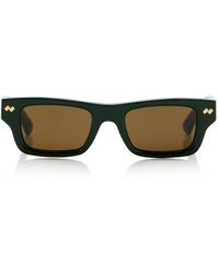 Bottega Veneta - Bold Ribbon Stud Acetate Sunglasses - Lyst
