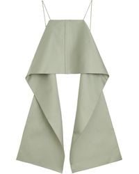 By Malene Birger - Trinola Train-Detailed Sateen Top - Lyst